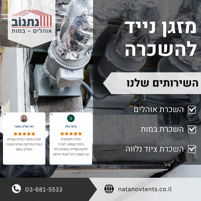 מזגן נייד להשכרה